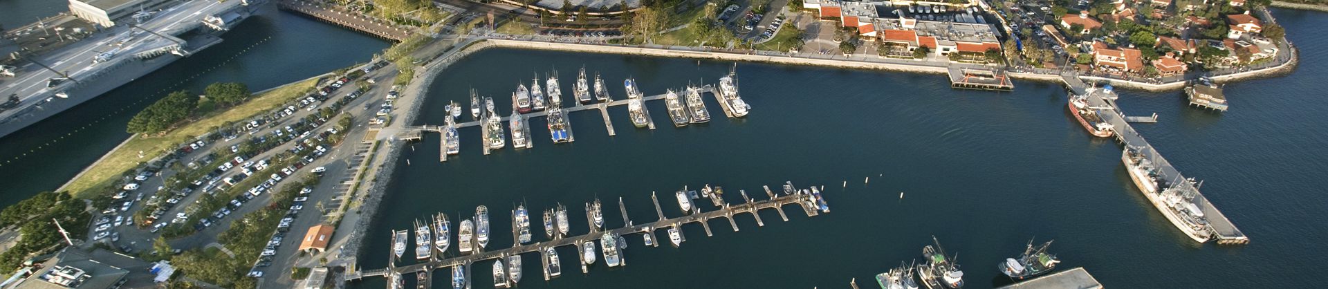 San Diego Port with Boats